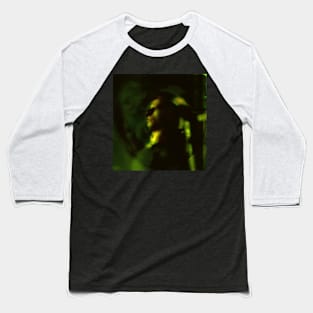 Portrait, digital collage and special processing. Man looking somewhere. He's strong. High contrast, green. Baseball T-Shirt